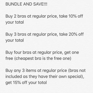BUNDLE AND SAVE!!!